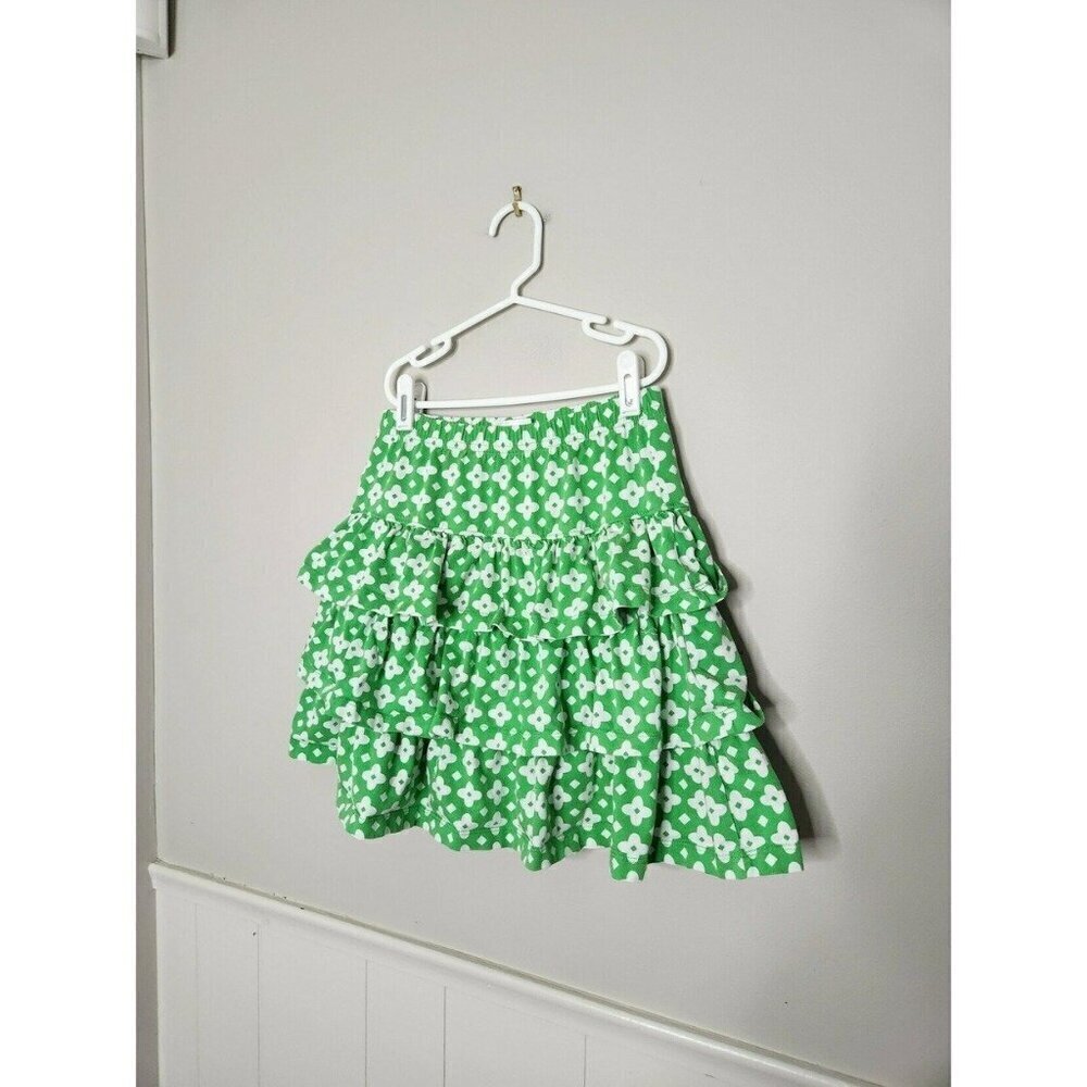 HANNA ANDERSSON Green Floral Skirt